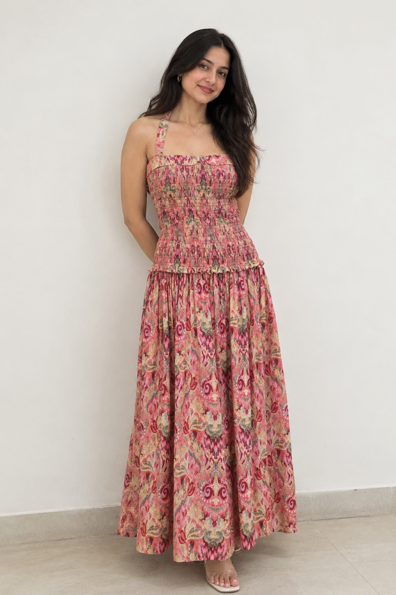 Amara Halter maxi dress